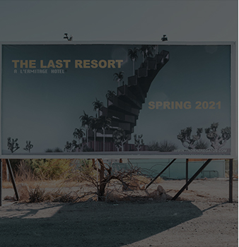 Advertising spray painting